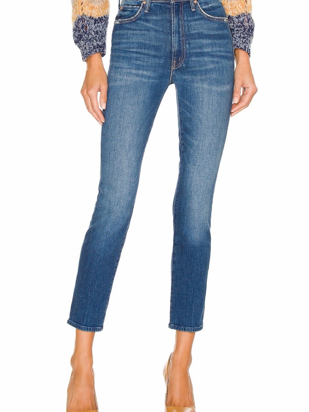 MOTHER The Swooner Rascal Ankle Jeans Where Is My Mind Size 27